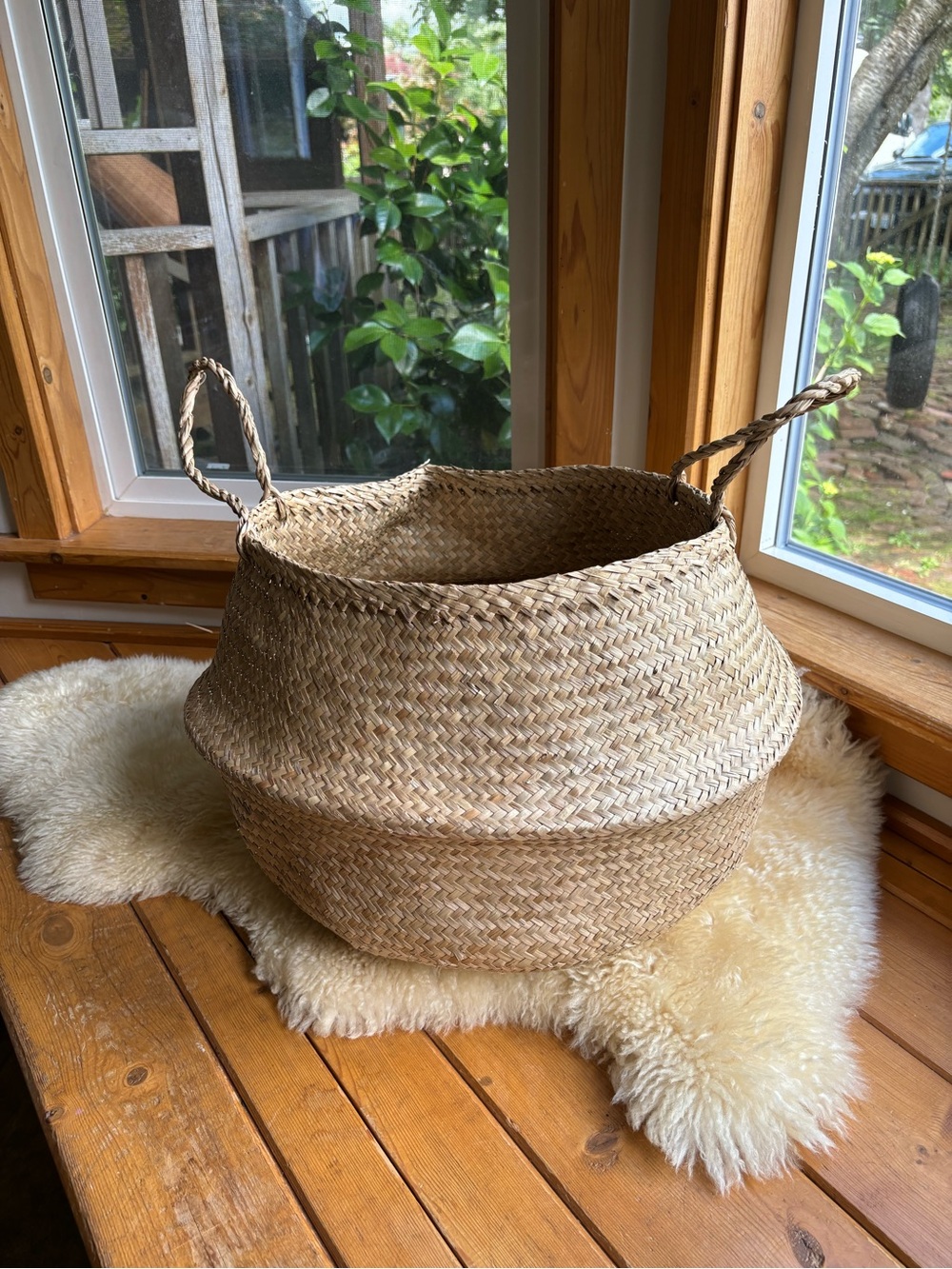 Large Woven Market Basket